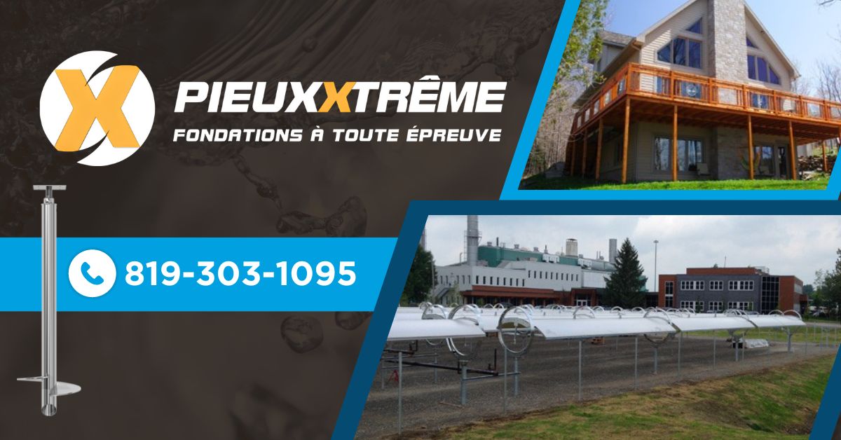 Pieux de fondations Lac-Mégantic
